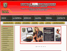 Tablet Screenshot of centraldeinvestigaciones.com
